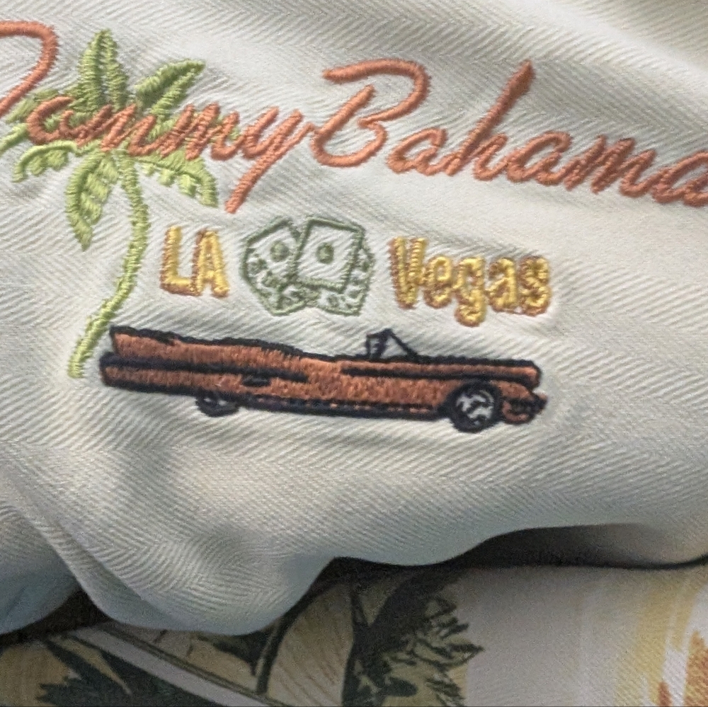 Tommy Bahama Las Vegas Print Men's Shirt XL - Picture 3 of 5